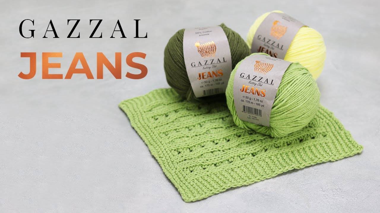 Jeans Gazzal_ Джинс Газзал. Обзор пряжи с живыми примерами из энциклопедии. (360p)