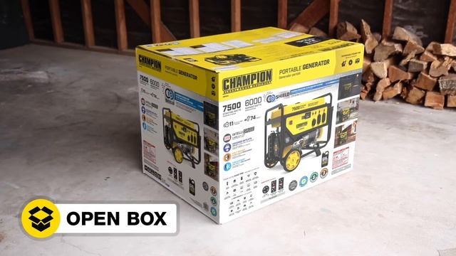 Champion 6000-Watt Portable Generator with CO Shield® and Wheel Kit (Model 201033) смотреть онлайн