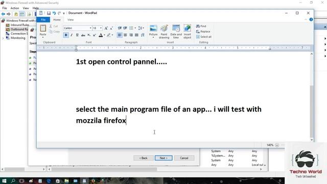 How to Block a program from Accessing internet using Windows Firewall смотреть онлайн