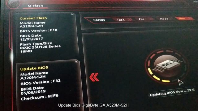 [ Tutorial ] Update Bios GIGABYTE GA A320M S2H (Rev 1.x) смотреть онлайн
