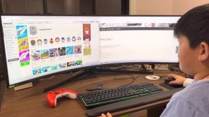 How to use Samsung easy setting box to run slip screens on ultrawide monitor