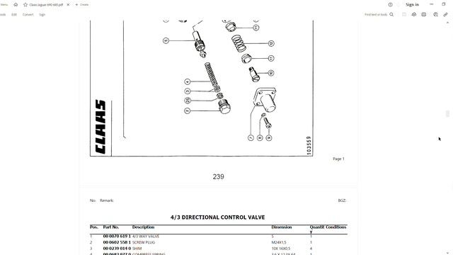 Claas Jaguar 690 685 - Parts Catalogs смотреть онлайн