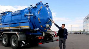 Илососная машина МВС-18 на шасси МАЗ-6312С9 - подробный видео-обзор от НПО _ВЕКТОР_