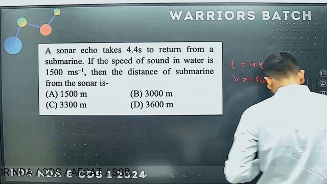CDS PHYSICS PYQ'S | WAVES & SOUND | LAW OF MOTION | WARRIOR'S BATCH | Indore Defence Academy NDA CD