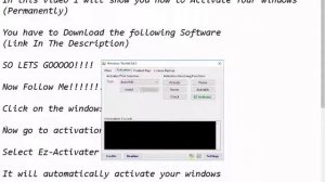 How To Activate Window 10 Permanently (100%  Works)