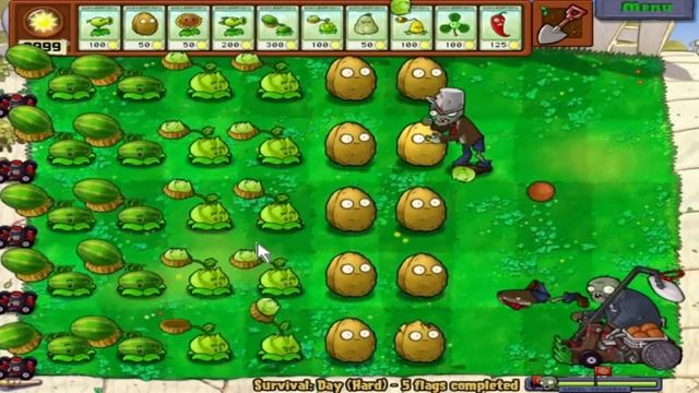 Plants Vs Zombies - The Great Wall Of Catapults смотреть онлайн