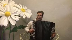 Под крылом самолета... Видео поздравление на баяне в Братск с 75 летием.