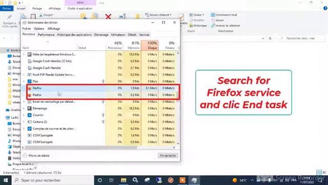 How to Fix :  another instance of firefox is already running   كيفية إصلاح متصفح Firefox