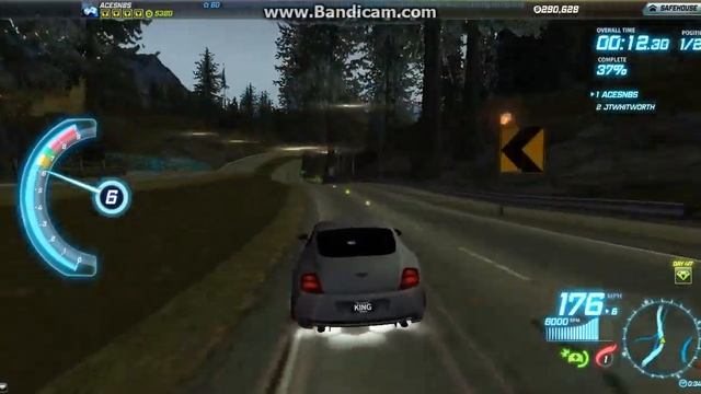 NFSW - Bentley Continental Supersports Coupe - Backwood Split - 00:24.176 смотреть онлайн