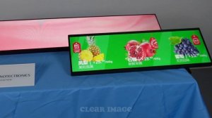 Goods Shelf Stretched Bar Display For Retail Advertising