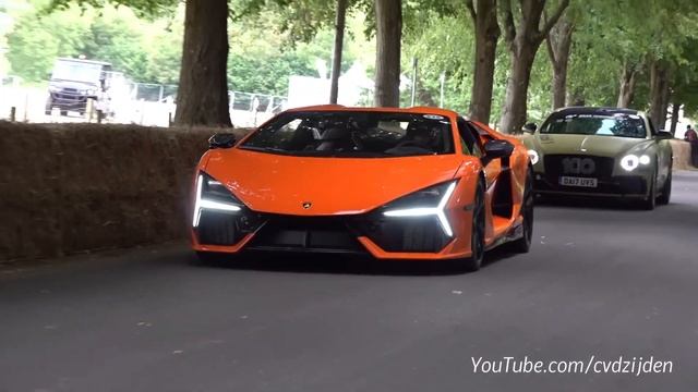 Новая Lamborghini Revuelto - Burnouts, разгон,звук выхлопа