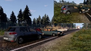 Страшные аварии в BeamNG Drive