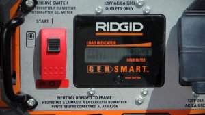 RIDGID 6,800-Watt Yamaha 357 cc Electric Start Idle Down Gas Powered Portable Generator