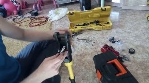 Обжимаем клемы кг 25 для автомобильной акустики