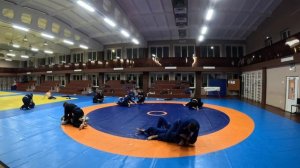 Борьба на тренировке 21 октября