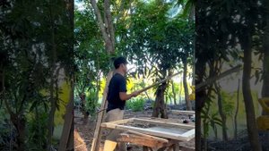 Old House Renovation, these days I made a vegetable garden wooden door Ep 48