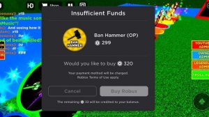 See how the ban hammer world in free admin roblox