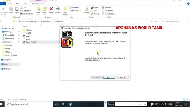 How to Download and Install TURBO C/C++ Windows10 in Tamil#How to Create,Compile,Run in Turbo C/C++