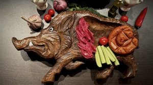 Менажница из дерева ручной работы КАБАНЧИК