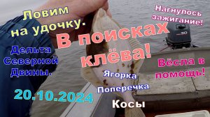 Спасённая рыбалка. 20.10.2024. Камбала на удочку. 7 км на вёслах! Дельта Северной Двины.