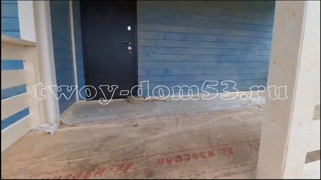 Видеообзор каркасного дома 9х7.5 с выносом террасы 1.5х5 м. по проекту К58. Построен в Лен. области. смотреть онлайн