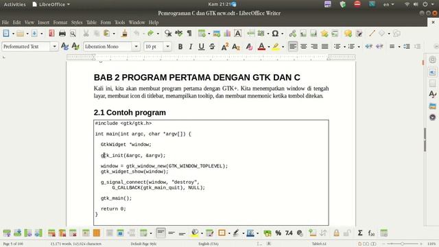 Pemrograman GUI dengan bahasa C dan GTK смотреть онлайн