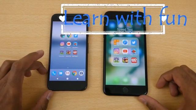 Google Pixel XL vs Apple iPhone 7 Plus - Speed Test смотреть онлайн