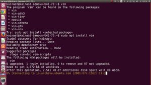 Installing Vim on Ubuntu