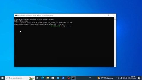 How to install Numpy on Python on Windows 10/11 | Python Numpy | Python Libraries