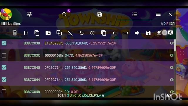 Get T-Cash and Coins by sending Helicopters Township Hack Game Guardian