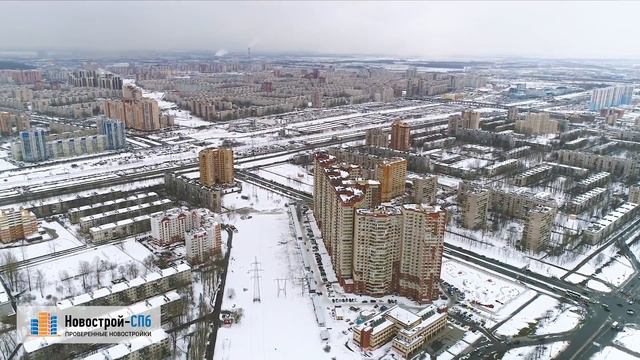 ЖК «Звёздный» («У метро Звёздная») (аэросъемка: 14.04.2017)