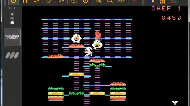 BurgerTime - ColecoVision - emulador Phoenix Emu Project 2.8 - probado Windows 7 x64 смотреть онлайн