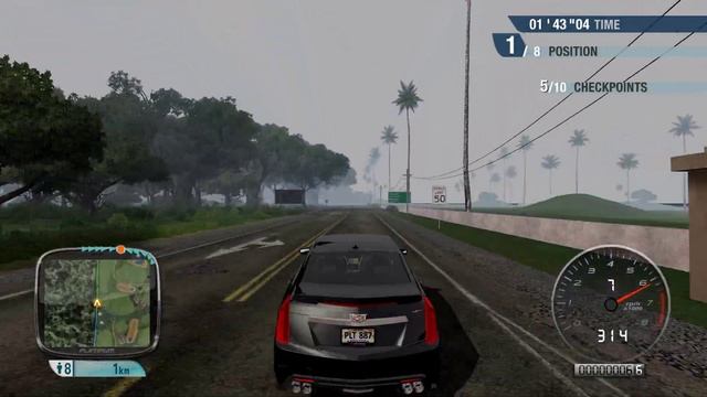 TDU Platinum - Cadillac CTS-V Sedan - The Forbidden Fall смотреть онлайн