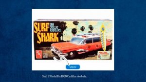 Skill 2 Model Kit 1959 Cadillac Ambulance "Surf Shark" 1/25 Scale Models by AMT