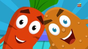 little red car song eat vegetable with LRC for childrens