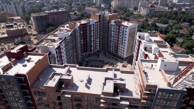 Житловий район Княнинин, Івано-Франківськ. Зйомка з дрона