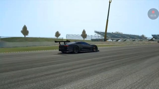 Jaguar CX 75 R3 spec at Silverstone Bridge circuit смотреть онлайн