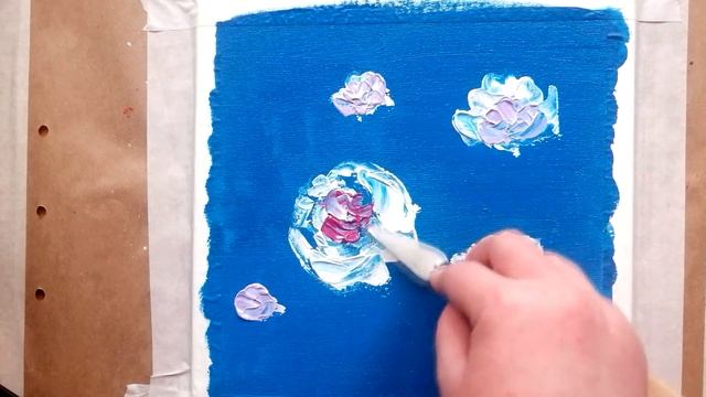 Как нарисовать ПИОНЫ акрилом | Простой поэтапный урок рисования