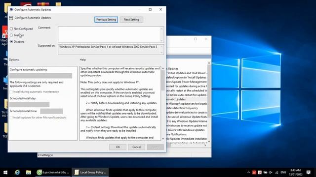 TẮT UPDATE + DEFENDER BẰNG GROUP POLICY | DISABLE WINDOWS UPDATE BY GROUP POLICY || GA CON Channel смотреть онлайн