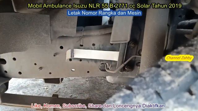 Mobil Ambulance Isuzu NLR 55 B 2771 cc Solar Tahun 2019 Letak Nomor Rangka dan Mesin смотреть онлайн