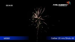 M0881 Батарея салютов Crazy Time 49 залпов, 0.8 дюйма Maxsem