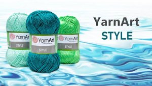Обзор пряжи Style YarnArt. Хлопок с вискозой (360p)