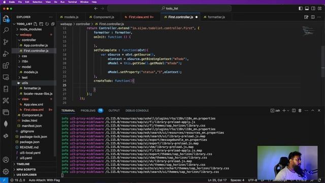 20. Create a Simple Todo List App | UI5 Development | Visual Studio Code | Coding with Sijas смотреть онлайн