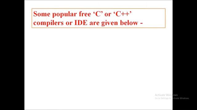 Require Software for C Programming