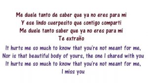 Xtreme - Te Extraño - Lyrics English and Spanish - I miss you - Translation & Meaning