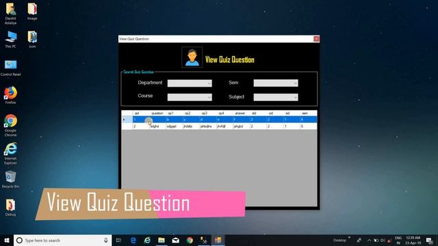 C#.Net Project Demo | Online Exam System In C# | C#(GUI) Mini Project