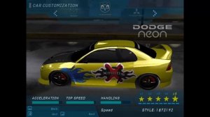 Need For Speed Underground : Dodge Neon