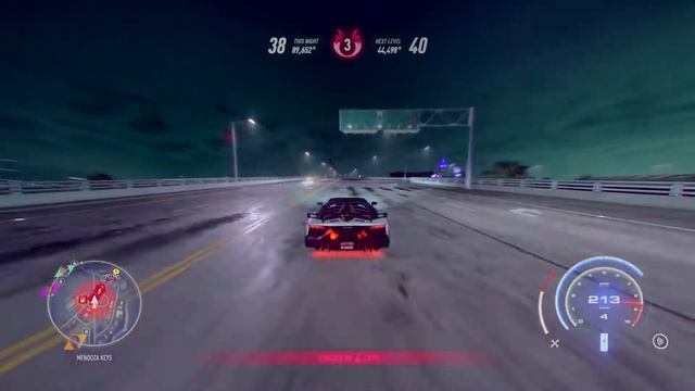 Lamborghini Aventador SVJ Coupe '19 Night Race and chase by cop until the game GLITCH!! NFS Heat смотреть онлайн