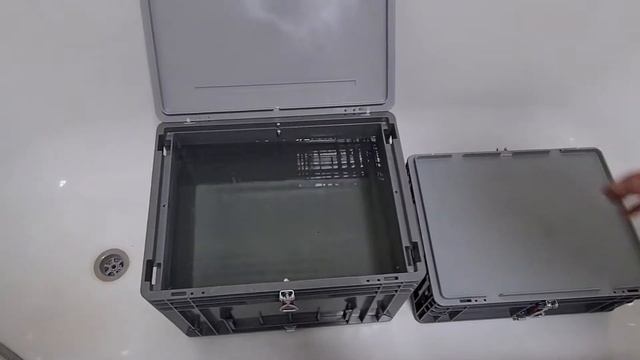Ящики R-KLT проверка на водопроницаемость