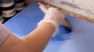 Технология нанесение декоративной краски | SOFT ALLUMINIO от LUXUS PAINT